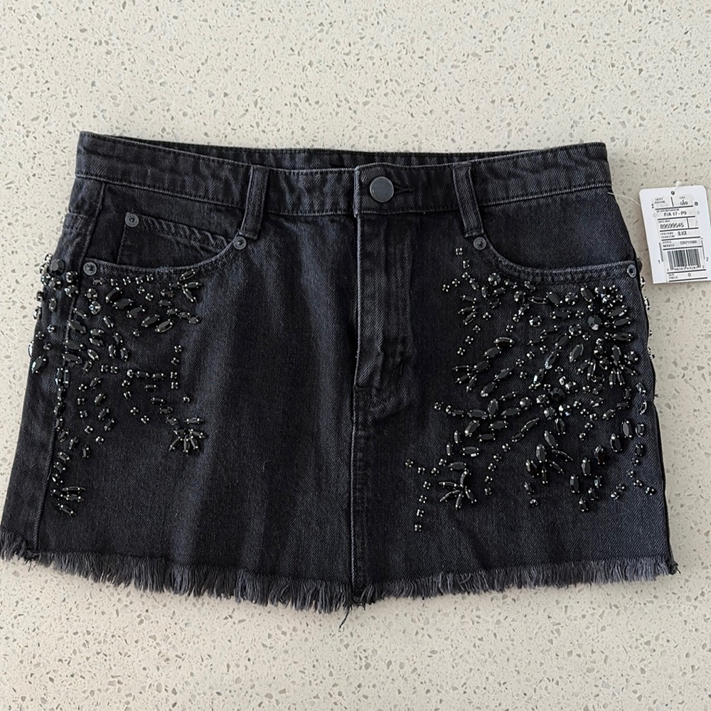 Free People Shine Bright Shine Far Beaded Skirt